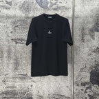 Men's Crew‑Neck Short‑Sleeve T‑Shirt, Navy Pony Chest Embroidery