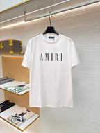 AMIRI Serif Core Logo Graphic Short‑Sleeve Tee