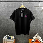 Polo Ralph Lauren Men’s Crew‑Neck Short‑Sleeve T‑Shirt With Pink Pony Embroidery