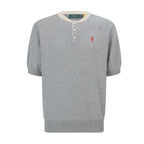 Polo Ralph Lauren Men’s Short‑Sleeve Henley Knit Shirt, Contrast‑Trim Collar
