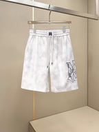 AMIRI Tie‑Dye Patch Logo Drawstring Casual Shorts