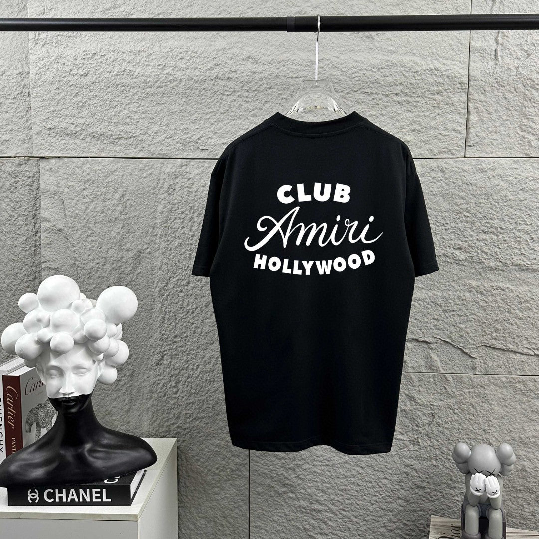 AMIRI Club Amiri Hollywood Graphic Crew-Neck Short-Sleeve T-Shirt