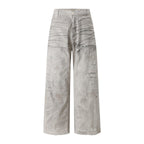 Acne Studios Distressed Washed‑Out Wide‑Leg Trousers