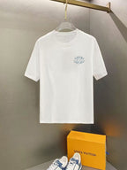 Amiri  Vintage Text Chest Crew‑Neck Short‑Sleeve T‑Shirt