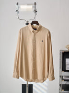 Ralph Lauren Men's Classic Fit Textured Long‑Sleeve Button‑Down Shirt
