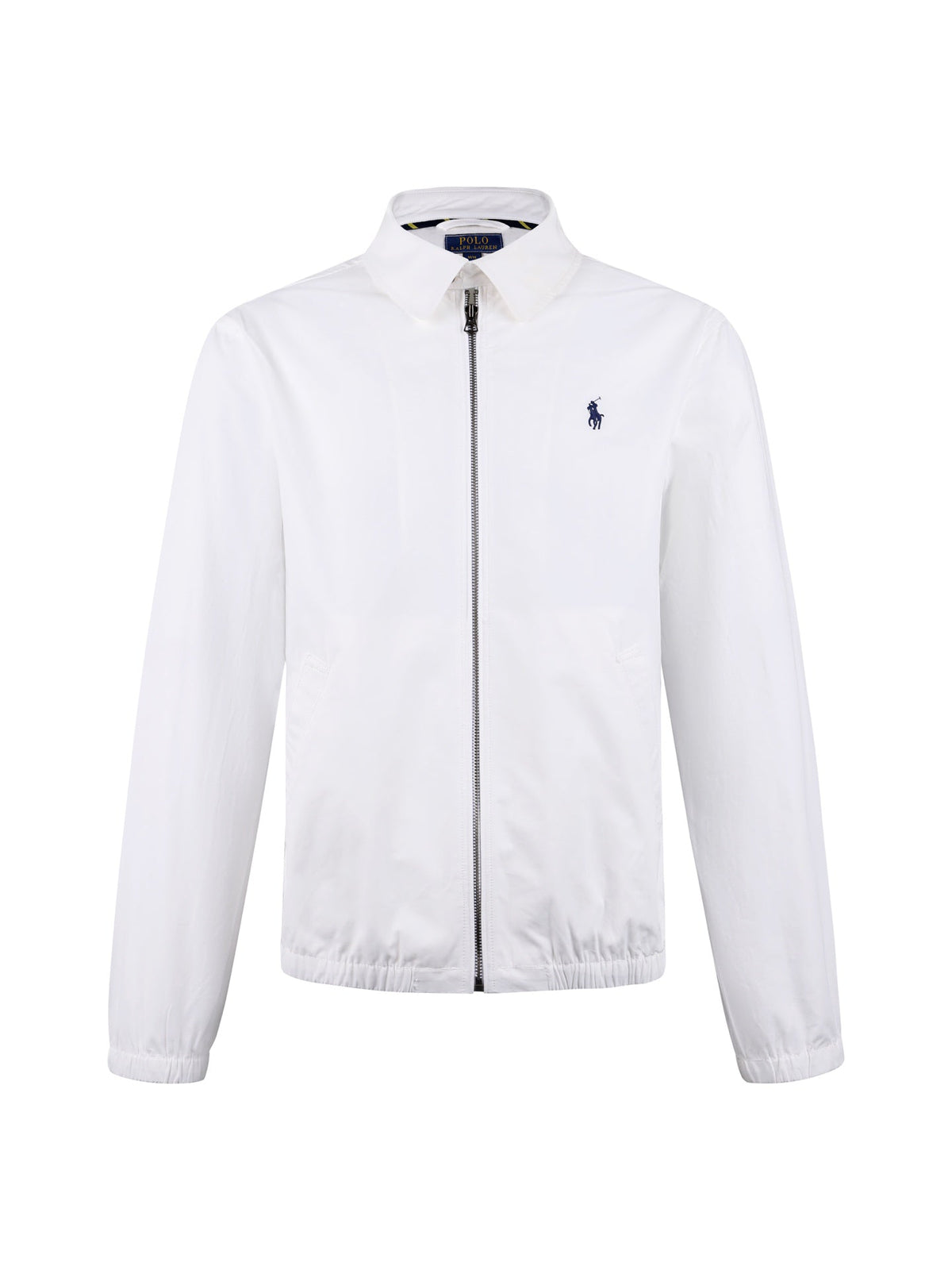 Polo Ralph Lauren Men’s Zip‑Up Harrington Jacket With Navy Pony Embroidery