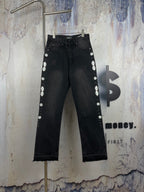 AMIRI Ornamental Stud Embellished Flared Denim Jeans