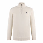 Polo Ralph Lauren Men’s Quarter‑Zip Knit Sweater, Ribbed Mock Neck Pullover