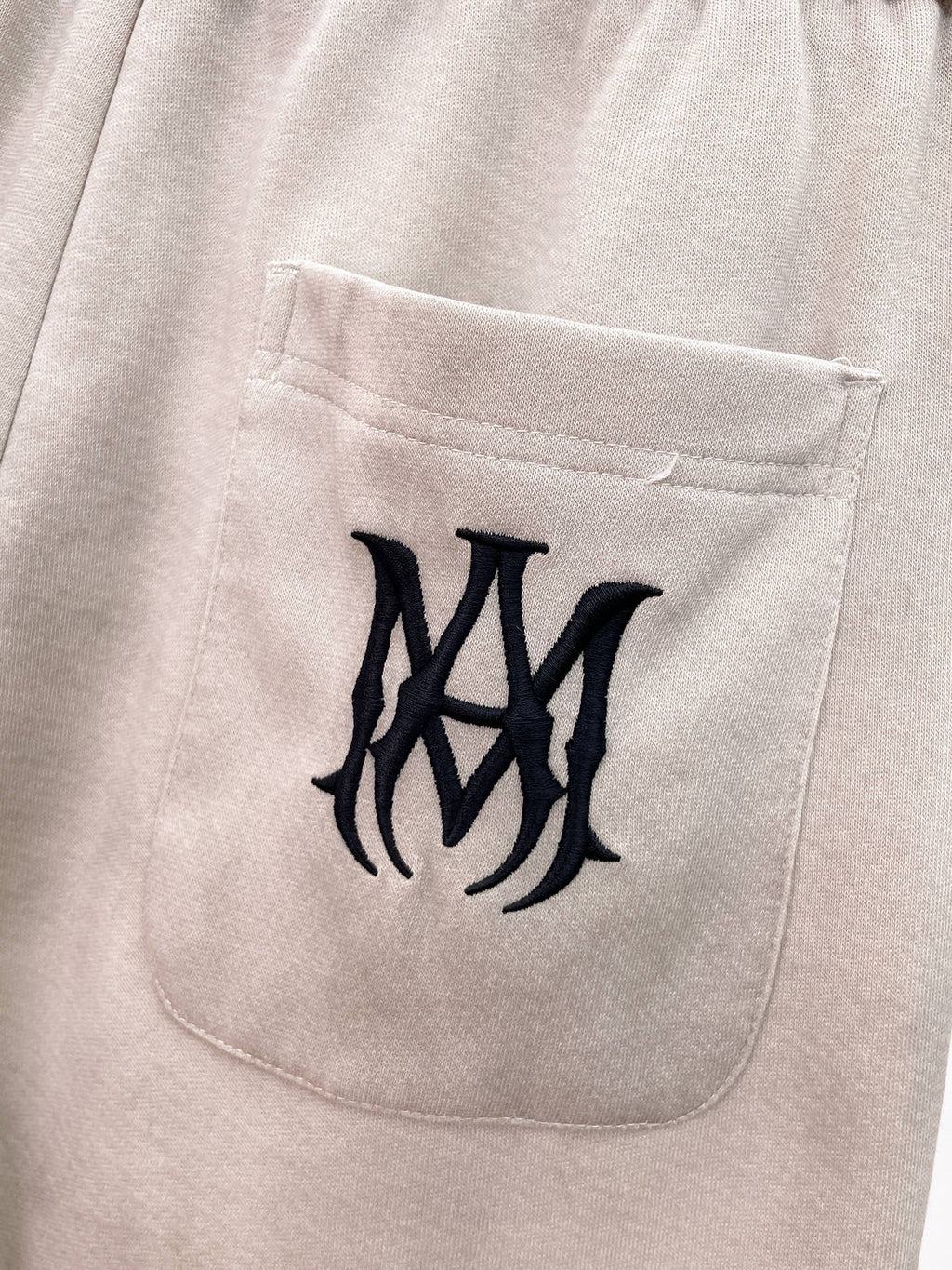 AMIRI Tie‑Dye Patch Logo Drawstring Casual Shorts