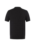 Polo Ralph Lauren Men’s Cable‑Knit Short‑Sleeve Polo Sweater, Small Red Pony Embroidery