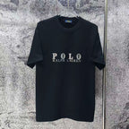 Men's Crew‑Neck Short‑Sleeve T‑Shirt, Front Letter Logo Print