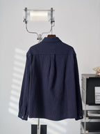 Polo Ralph Lauren Men's Navy Textured Long‑Sleeve Button‑Up Shirt