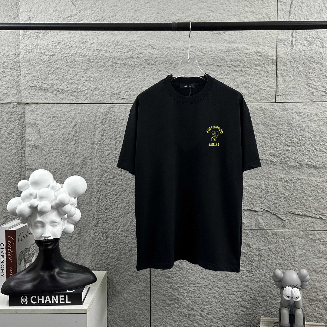 AMIRI Hollywood Character Graphic Crew-Neck Short-Sleeve T-Shirt