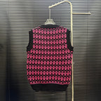AMI Argyle Jacquard V‑Neck Knit Vest