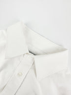 Men's Long‑Sleeve Button‑Down Shirt, Small Logo Embroidery On Left Chest