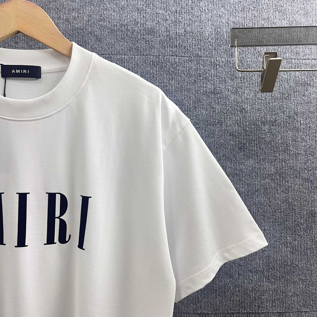 AMIRI Serif Core Logo Graphic Short‑Sleeve Tee
