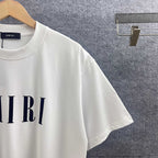 AMIRI Serif Core Logo Graphic Short‑Sleeve Tee