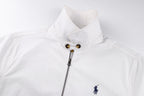 Polo Ralph Lauren Men’s Zip‑Up Harrington Jacket With Navy Pony Embroidery