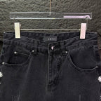 AMIRI Rhinestone‑Embellished Flared Denim Jeans
