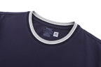 Men's Ringer‑Trim Crew‑Neck Short‑Sleeve T‑Shirt, Small Pony Embroidery