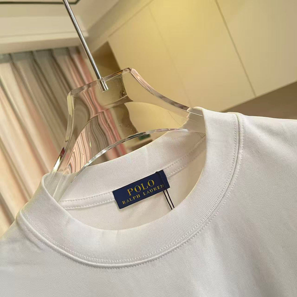 Polo Ralph Lauren Men’s Crew‑Neck Short‑Sleeve T‑Shirt With Dark Pony Embroidery