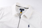 Polo Ralph Lauren Men’s Zip‑Up Harrington Jacket With Navy Pony Embroidery