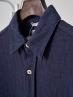 Polo Ralph Lauren Men's Navy Textured Long‑Sleeve Button‑Up Shirt