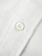 Men's Long‑Sleeve Button‑Down Shirt, Small Logo Embroidery On Left Chest