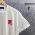 AMIRI Gothic MA Monogram Chest Graphic Short‑Sleeve Tee