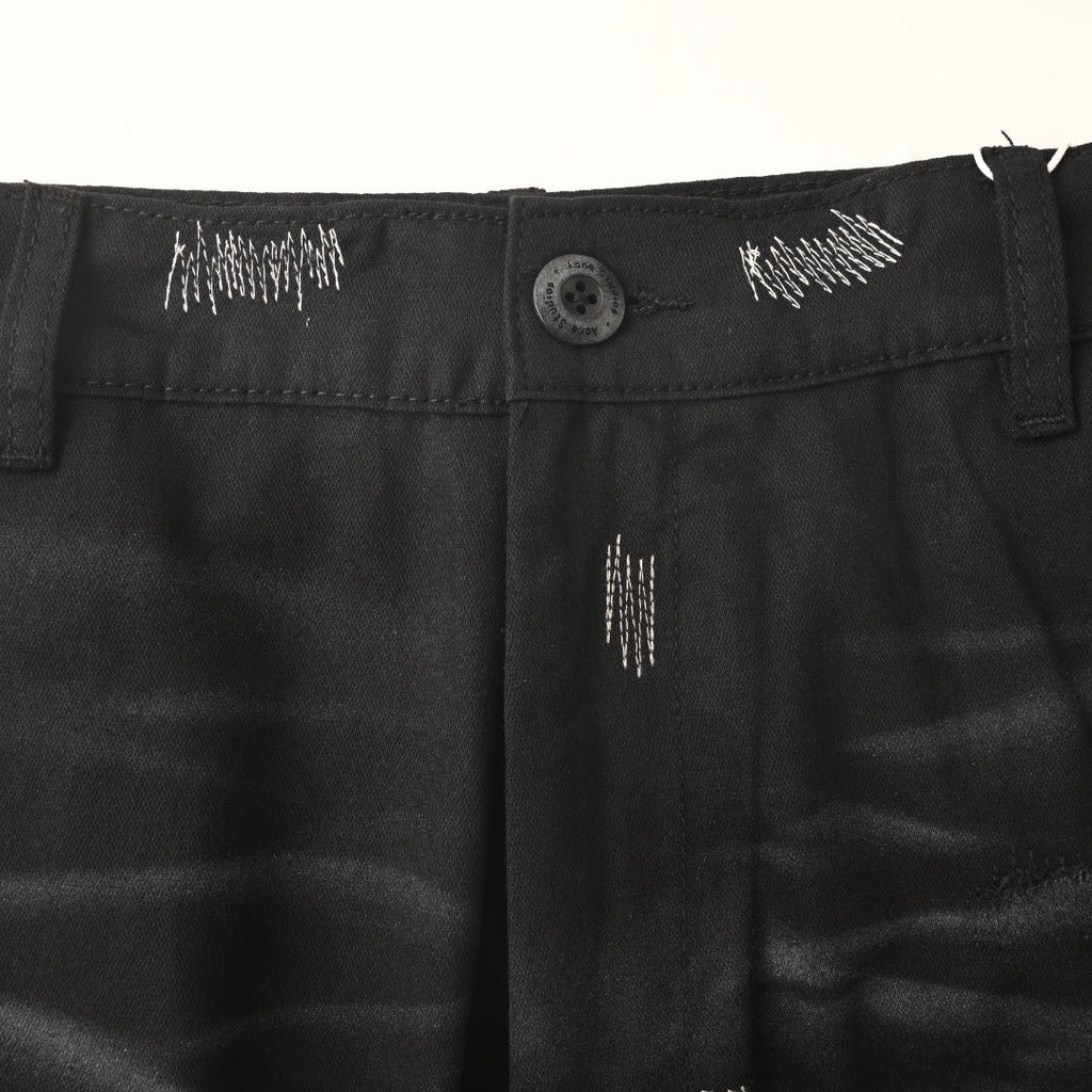 Acne Studios Patch‑Repair Distressed Wide‑Leg Jeans