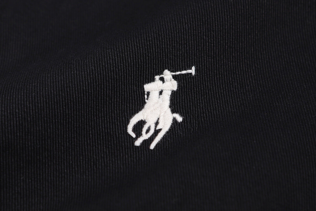 Polo Ralph Lauren Men’s Zip‑Up Harrington Jacket With White Pony & Script Embroidery