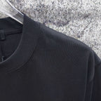 Men's Crew‑Neck Short‑Sleeve T‑Shirt, Front Letter Logo Print
