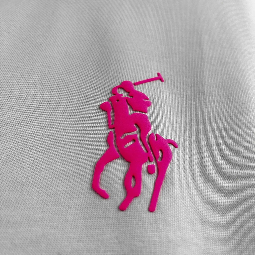 Polo Ralph Lauren Men’s Crew‑Neck Short‑Sleeve T‑Shirt With Pink Pony Embroidery
