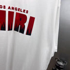 AMIRI Los Angeles Flame Logo Graphic Short‑Sleeve Tee
