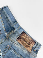 Acne Studios Distressed Knee‑Length Denim Shorts