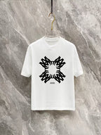 AMIRI Quatrefoil MA Symmetric Graphic Short‑Sleeve Tee