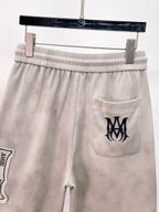 AMIRI Tie‑Dye Patch Logo Drawstring Casual Shorts