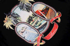 Amiri Tropical Beach Badge Graphic Crew‑Neck Short‑Sleeve T‑Shirt