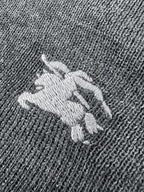 Men Short‑Sleeve Knit Polo Shirt, Small Horse Embroidery