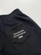 Acne Studios Drawstring Elastic‑Waist Wide‑Leg Sweatpants