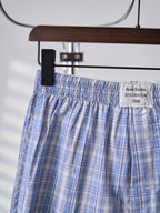 Acne Studios Blue Plaid Casual Boxer Shorts