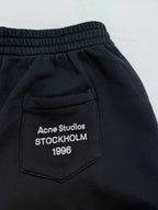 Acne Studios Elastic Drawstring Waist Wide‑Leg Fleece Sweatpants