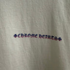 Chrome Hearts Gradient‑Script Distressed‑Trim Oversized Crew‑Neck T‑Shirt
