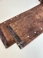 Acne Studios Multi‑Texture Washed Wide‑Leg Jeans
