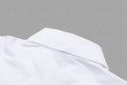 Men's Classic Collar Short‑Sleeve Polo Shirt Small Horse Embroidery Solid Casual Top