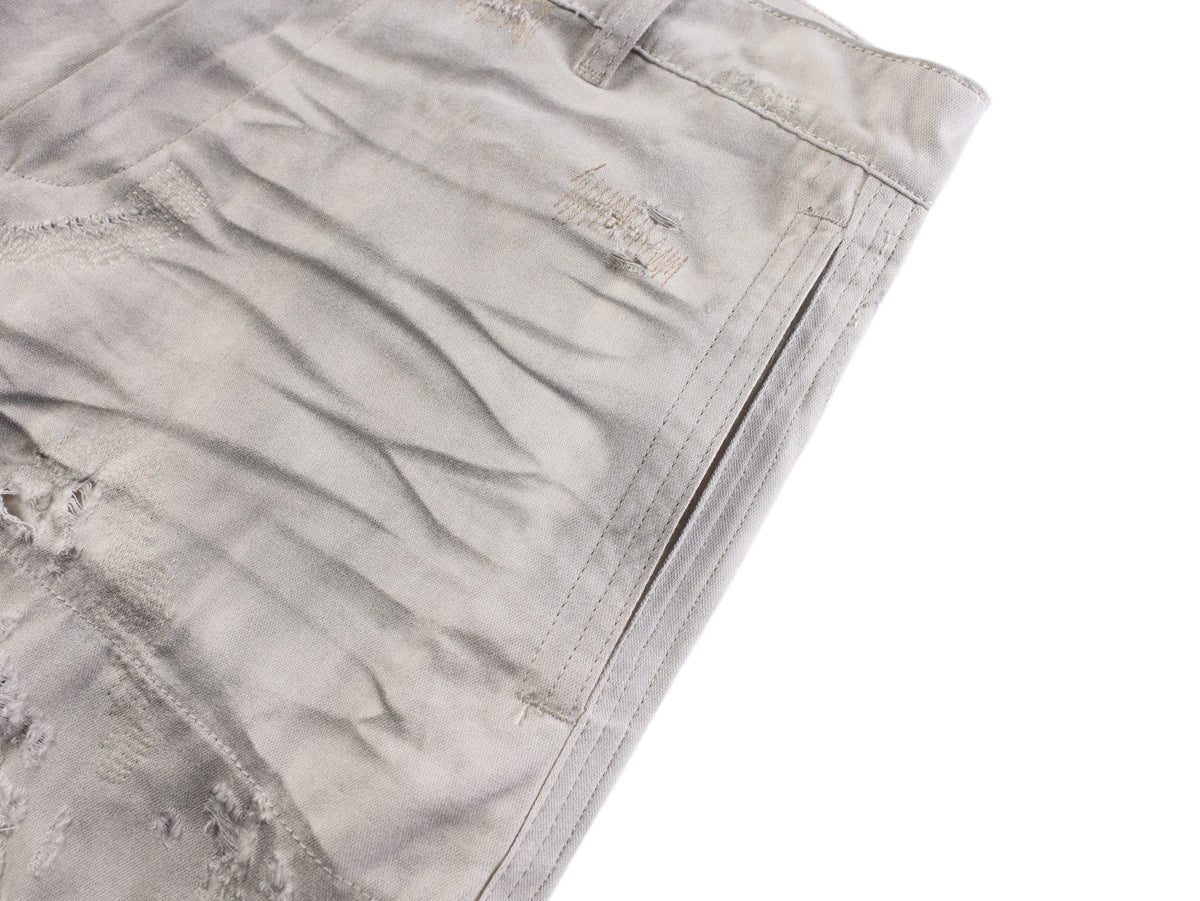 Acne Studios Distressed Washed‑Out Wide‑Leg Trousers