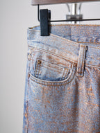 Acne Studios Metallic Gradient Wide‑Leg Jeans