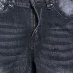 AMIRI Logo‑Print Multi‑Rip Distressed Slim‑Fit Denim Jeans