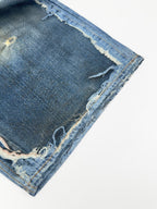 Acne Studios Distressed Knee‑Length Denim Shorts