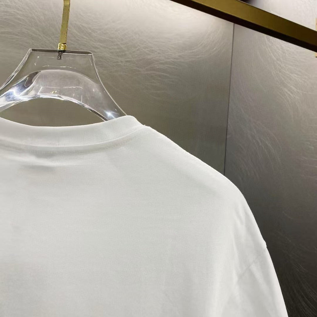Amiri Hand Holding Orb Front Graphic Crew‑Neck Short‑Sleeve T‑Shirt